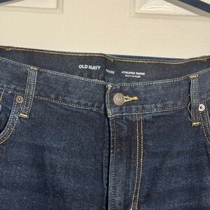 Old Navy Men's Dark Blue Slim Straight Jeans